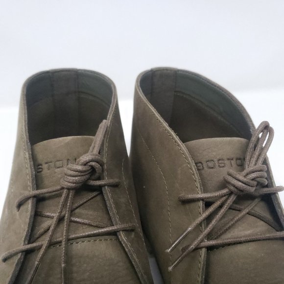 Bostonian Olive Nubuck Dezmin Size 13 Mid Chukka Boots